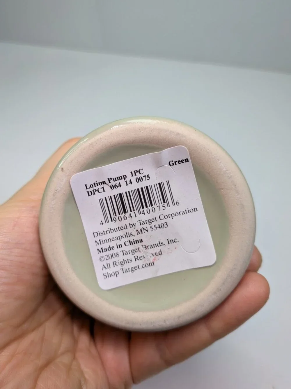 Sage Green Ceramic Bathroom Accessory Set - 3 Piece (Target 2008)